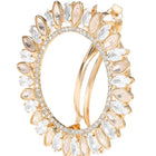 Gold Plated Radiant Petal Wreath Hair Clip