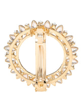 Gold Plated Radiant Petal Wreath Hair Clip