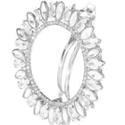 Rhodium Plated Radiant Petal Wreath Hair Clip