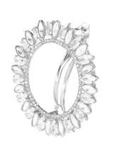 Rhodium Plated Radiant Petal Wreath Hair Clip