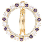 Gold Plated Gilded Mosaic Hair Clip
