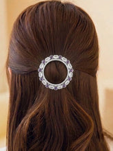 Rhodium Plated Gilded Mosaic Hair Clip