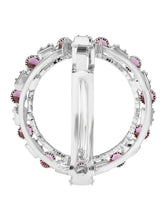 Rhodium Plated Gilded Mosaic Hair Clip