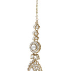Gold Plated White Drop Kundan Necklace Set