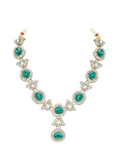 Gold Plated Green Kundan Designer Necklace set