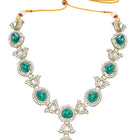 Gold Plated Green Kundan Designer Necklace set