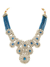 Gold Plated Azure Medallion Necklace Set