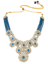Gold Plated Azure Medallion Necklace Set