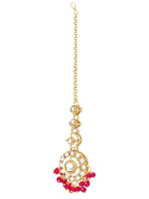 Gold Plated Kundan Pearl Jhumka Necklace Set