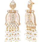 Gold Plated Kundan Dangler Earrings for Women