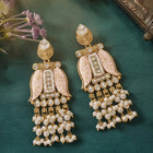 Gold Plated Kundan Dangler Earrings for Women