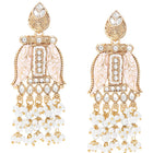 Gold Plated Kundan Dangler Earrings for Women