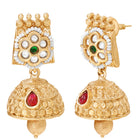Gold Plated Kundan Panel Necklace Set