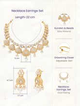 Gold Plated Regal Teardrop Kundan Set