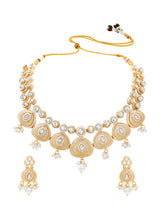 Gold Plated Regal Teardrop Kundan Set
