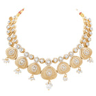 Gold Plated Regal Teardrop Kundan Set