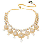 Gold Plated Regal Teardrop Kundan Set