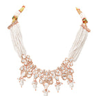Gold Plated Pearl Drop Kundan Necklace Set