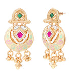 Gold Plated Kundan Multi Chain Necklace Set