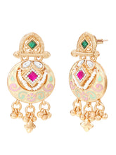 Gold Plated Kundan Multi Chain Necklace Set
