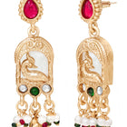 Gold Plated Peacock Pearl Necklace Set