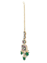Gold Plated Kundan Bead Necklace Set for Women