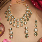 Gold Plated Kundan Meenakari Necklace Set