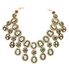 Gold Plated Kundan Meenakari Necklace Set