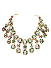 Gold Plated Kundan Meenakari Necklace Set