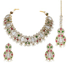 Gold Plated Pearl Kundan Necklace for Women