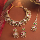 Gold Plated Pearl Kundan Necklace for Women
