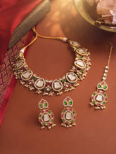 Gold Plated Pearl Kundan Necklace for Women