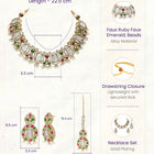 Gold Plated Pearl Kundan Necklace for Women