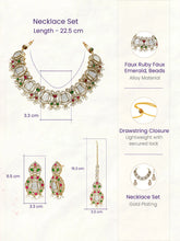 Gold Plated Pearl Kundan Necklace for Women