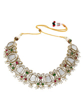 Gold Plated Pearl Kundan Necklace for Women