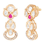 Gold Plated Ruby Emerald Kundan Necklace Set