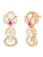 Gold Plated Ruby Emerald Kundan Necklace Set