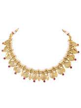 Gold Plated Ruby Majestic Necklace Set