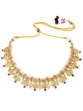 Gold Plated Ruby Majestic Necklace Set