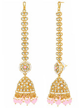 Gold Plated Pink Kundan Heritage Bridal Set