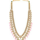 Gold Plated Pink Kundan Heritage Bridal Set