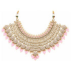 Gold Plated Pink Kundan Heritage Bridal Set