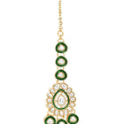 Gold Plated Green Purple Kundan Jewellery Set