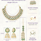 Gold Plated Green Kundan Wedding Set