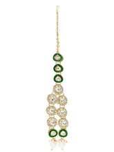 Gold Plated Green Kundan Wedding Set
