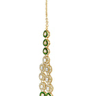 Gold Plated Green Kundan Wedding Set