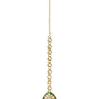 Gold Plated Green Kundan Layered Necklace Set