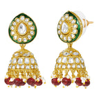 Gold Plated Green Kundan Heritage Necklace Set