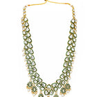 Gold Plated Green Kundan Bridal Jewellery Set