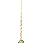 Gold Plated Green Kundan Bridal Jewellery Set